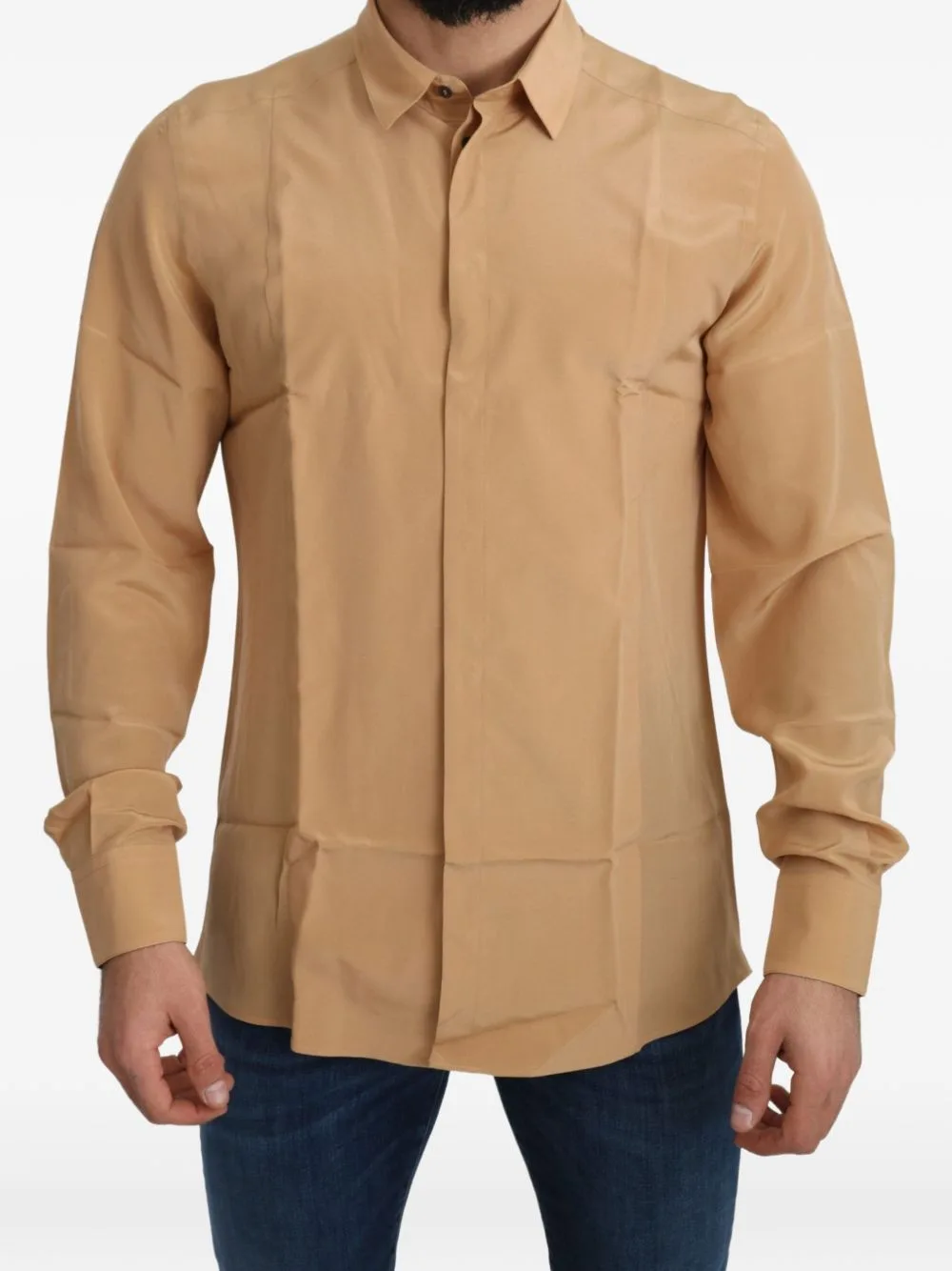 Long-Sleeve Silk Shirt by Dolce & Gabbana