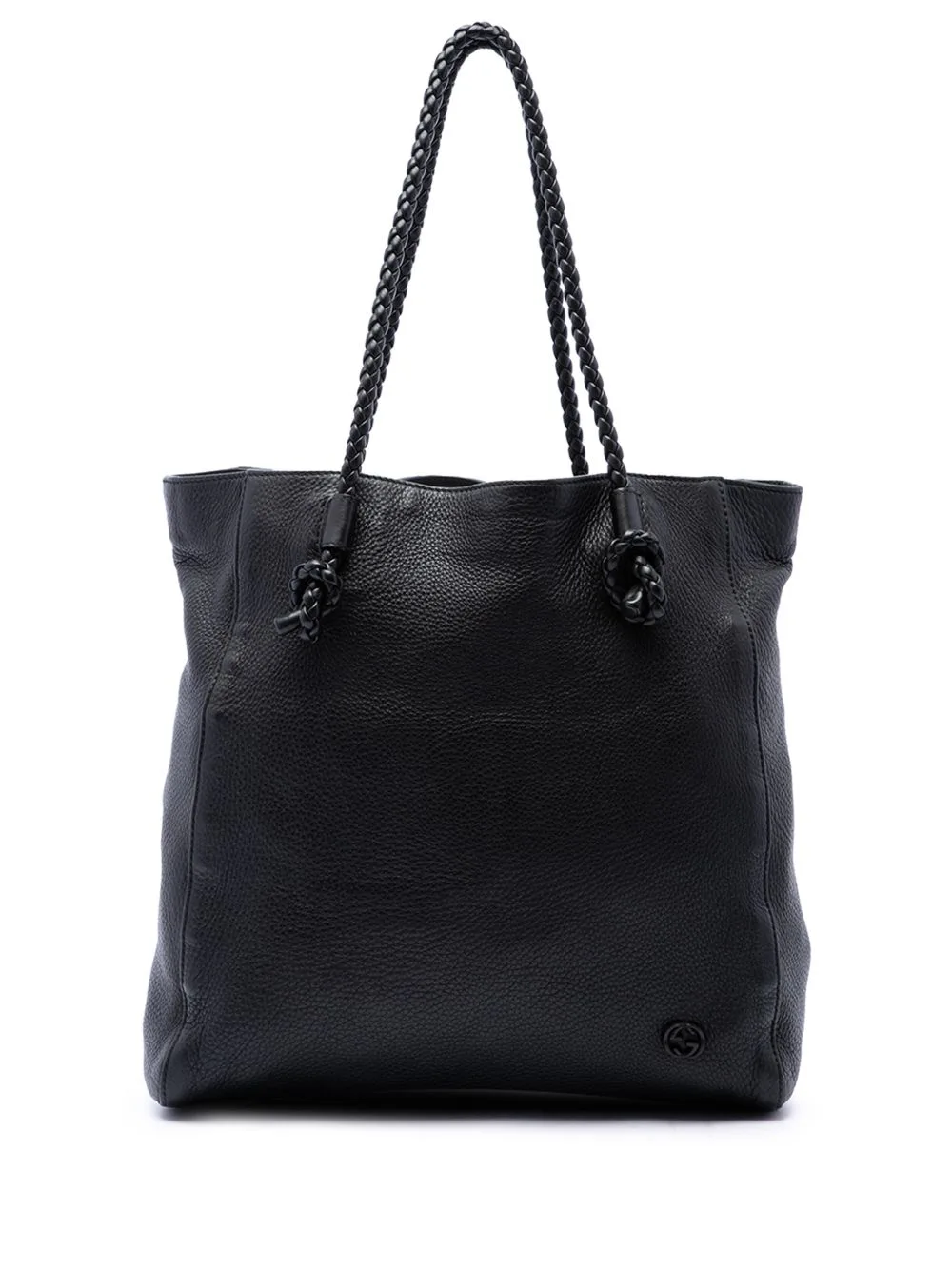 2016-2026 Calfskin Braided Handle Tote Bag by Gucci Pre-Owned