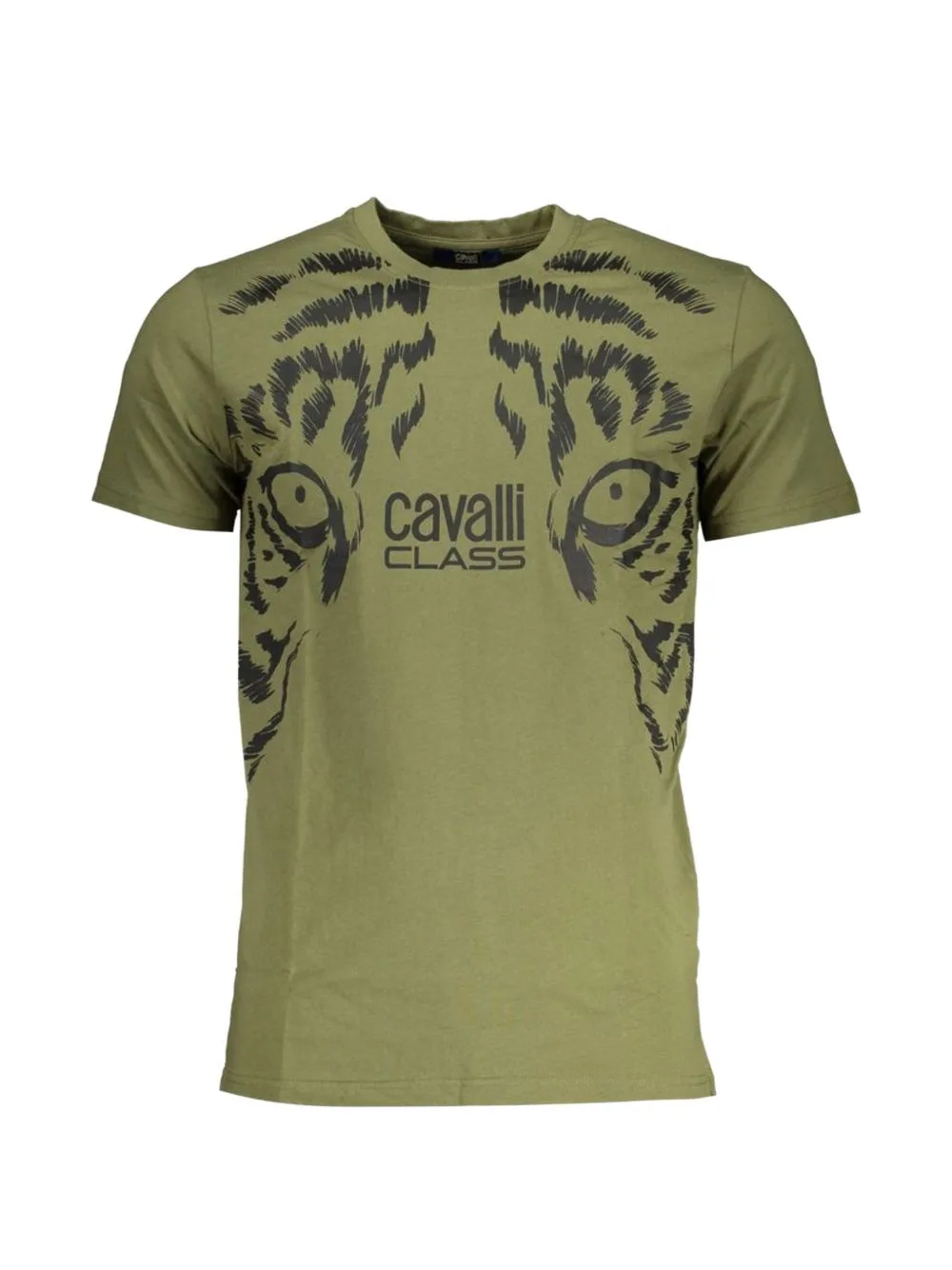 Tiger-Eyes Graphic-Print T-Shirt by Cavalli Class