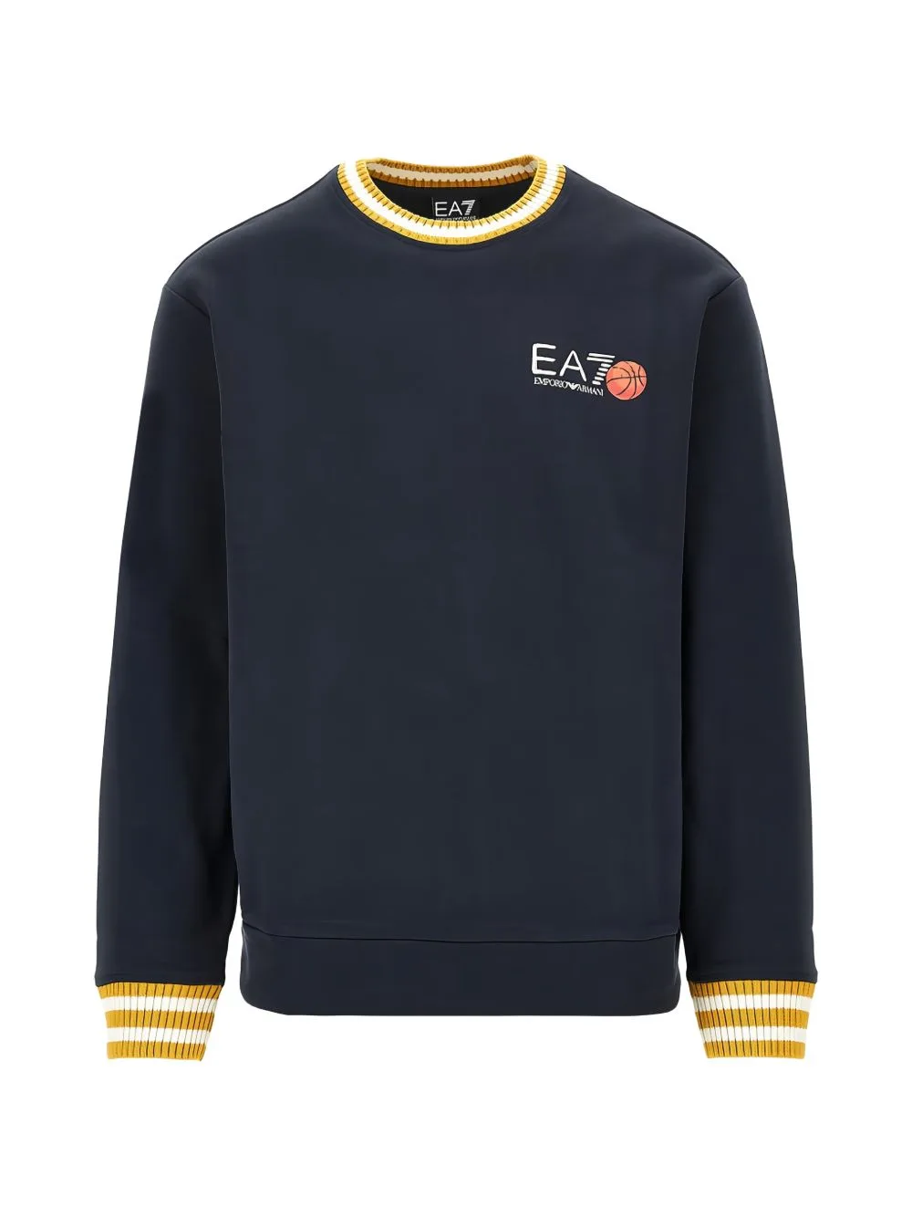 Graphic Series Logo-Print Striped-Trim Sweatshirt by Ea7 Emporio Armani