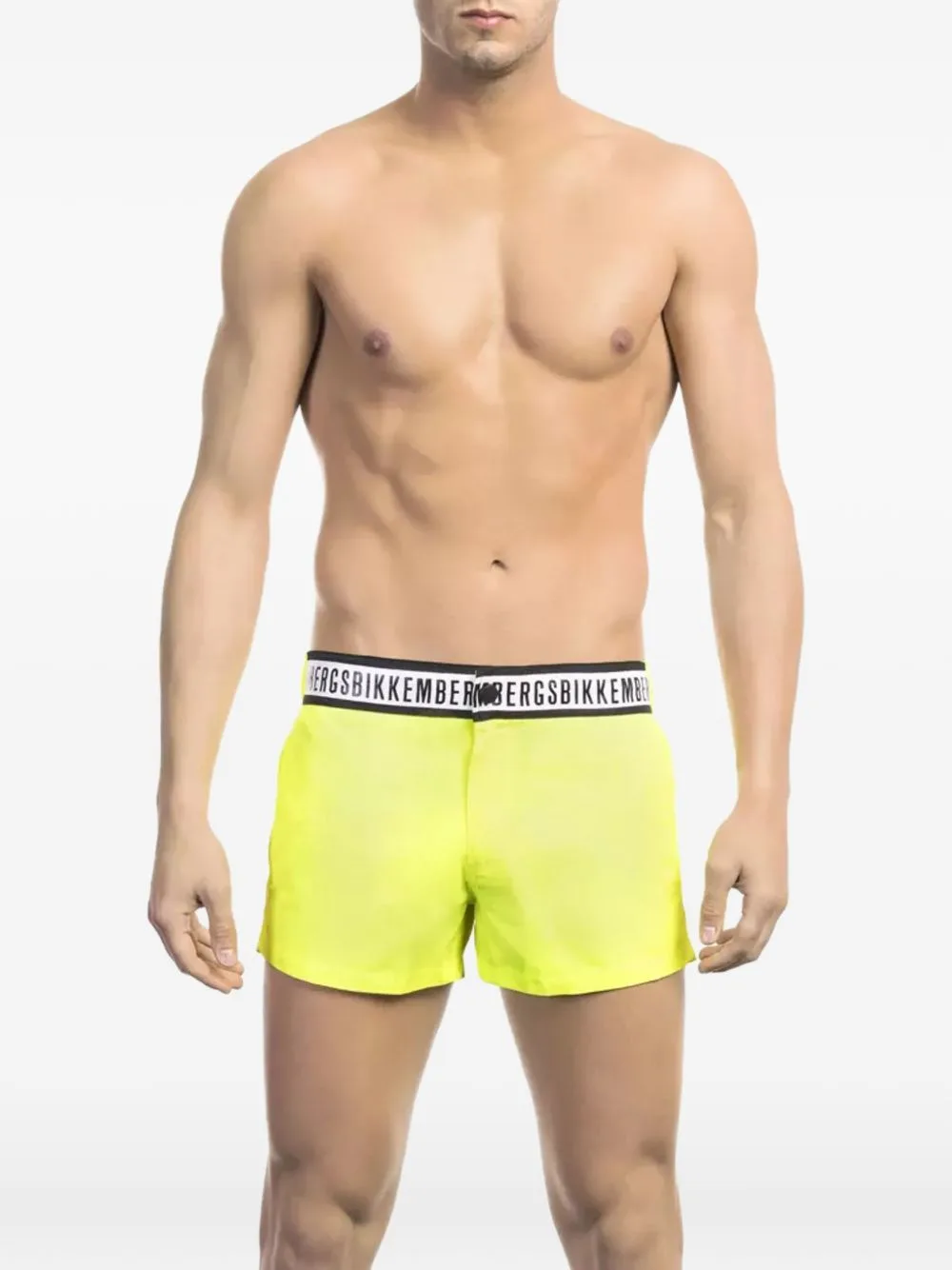 Logo-Waistband Swim Shorts by Bikkembergs
