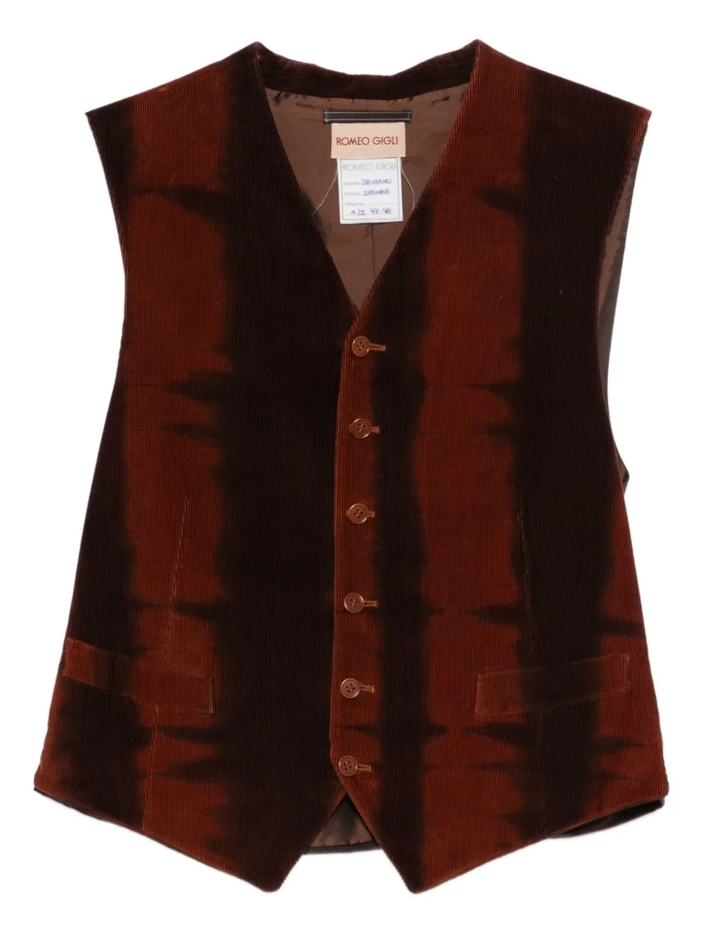 1990s Corduroy Waistcoat by Romeo Gigli Pre-Owned