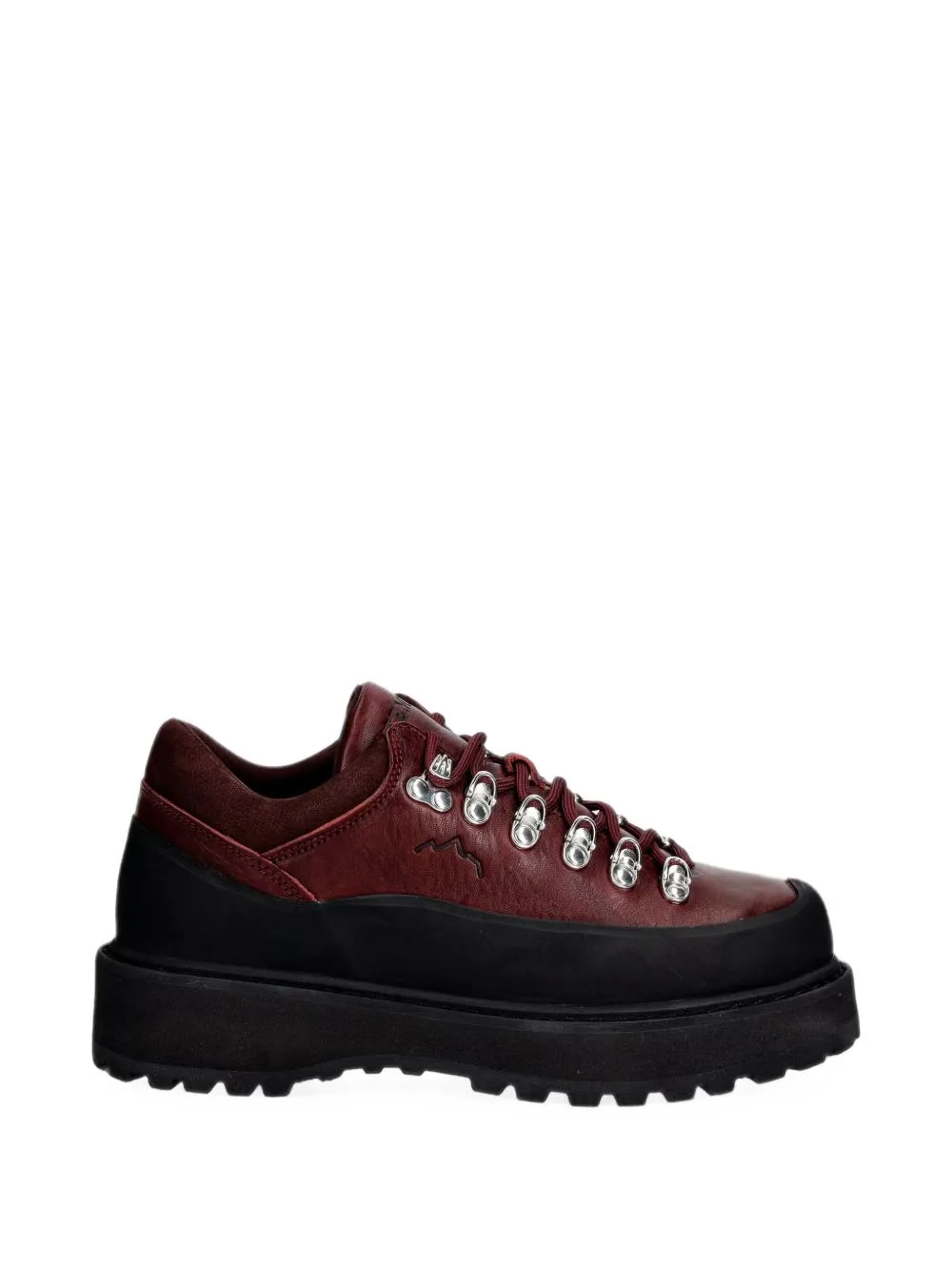 Cornaro Leather Panelled Lace-Up Hiking Sneakers by Diemme