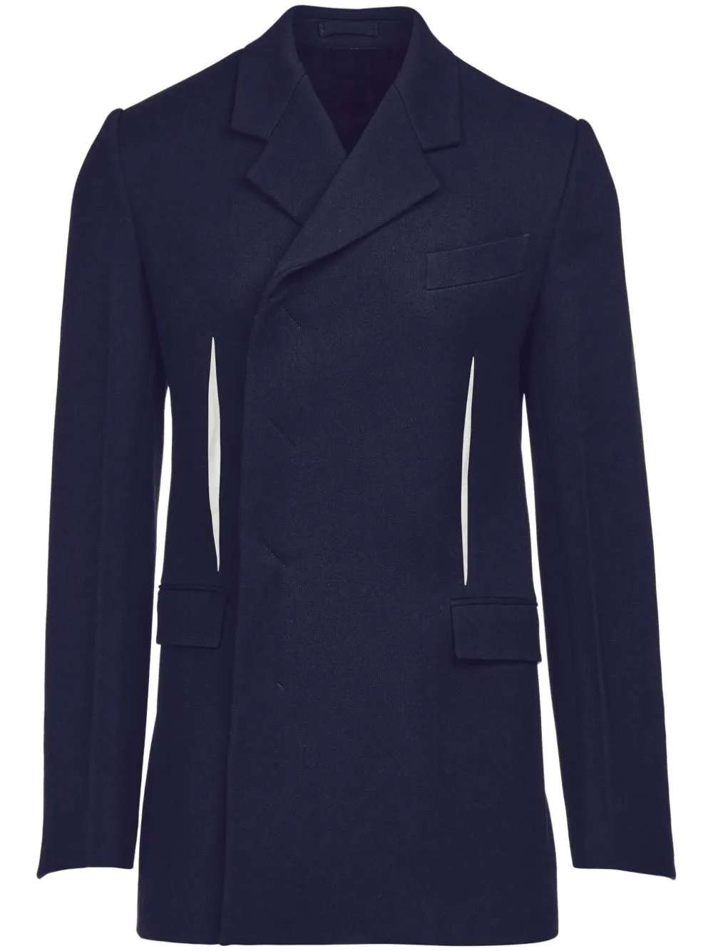 Slit-Detail Double-Breast Jacket by Ferragamo