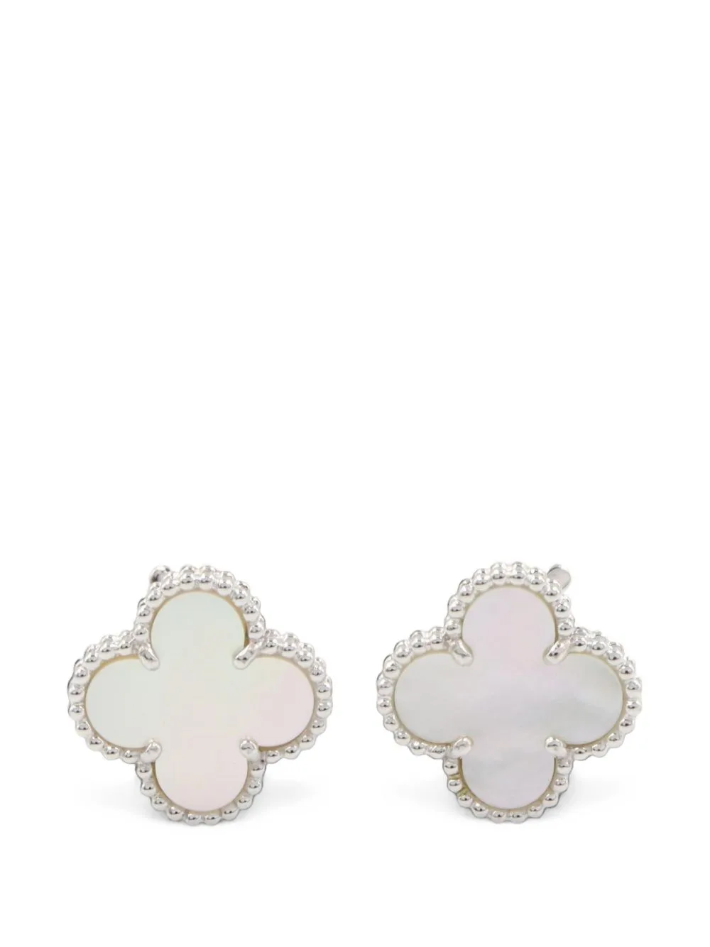 2010s Alhambra Mother-Of-Pearl Earrings by Van Cleef & Arpels Pre-Owned