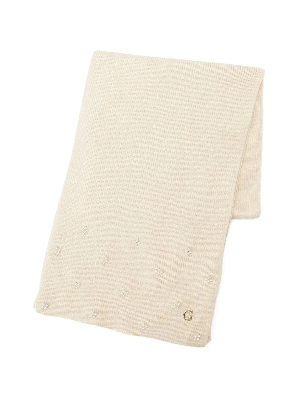 Crystal-Embellished Knitted Scarf by GUESS USA