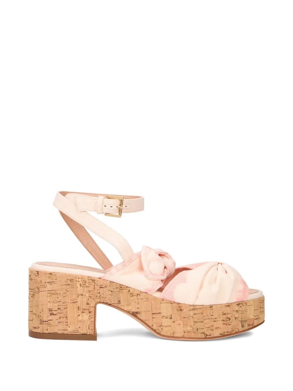 Knot-Detail Platform Sandals by Alberta Ferretti