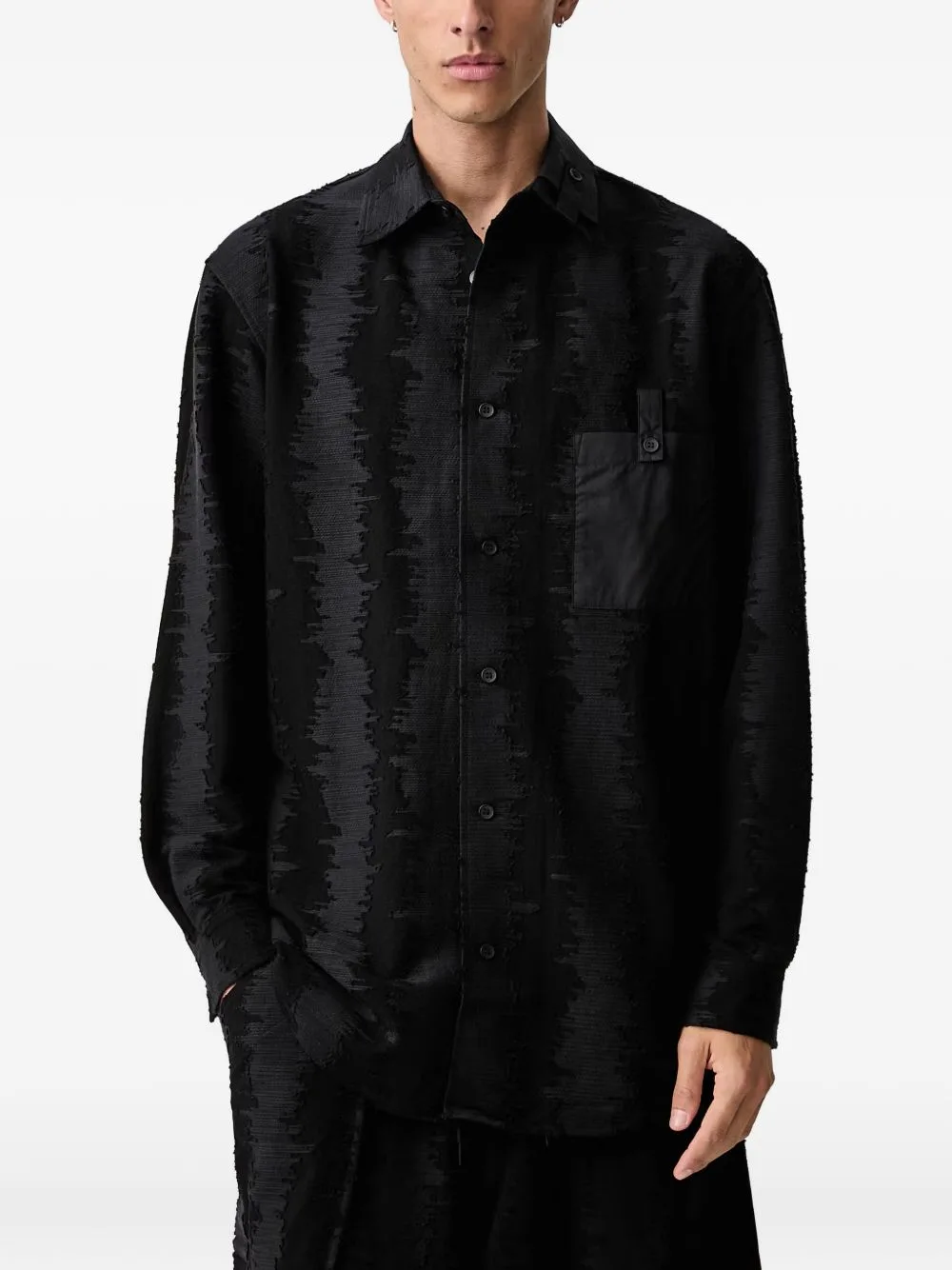 Deco Stitch Long-Sleeve Shirt by Y-3