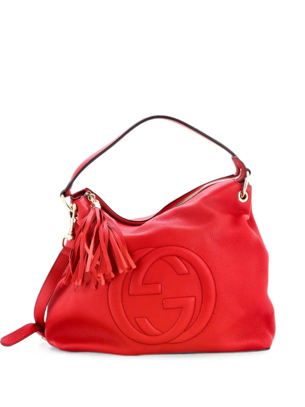 Soho Convertible Leather Large Hobo Bag by Gucci Pre-Owned