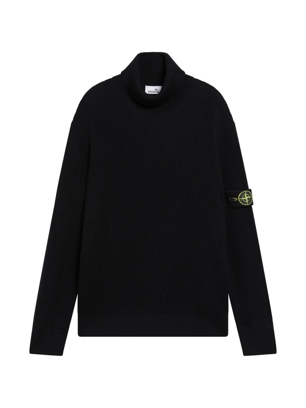 Logo-Patch Roll-Neck Sweater by Stone Island