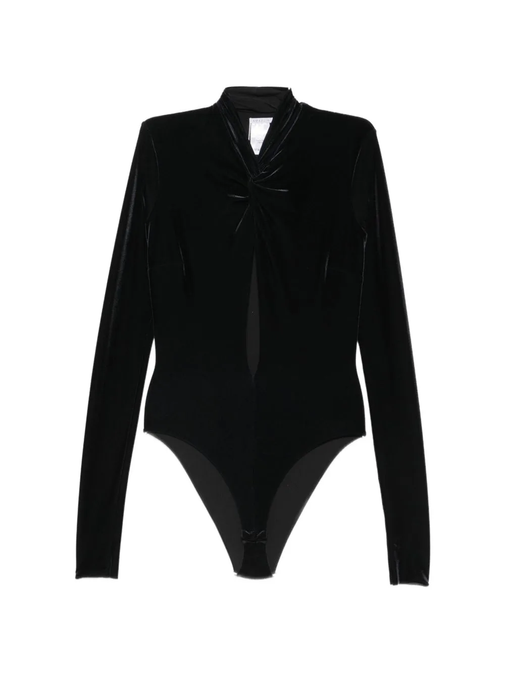 Twist-Detail Cut-Out Bodysuit by Amazuìn