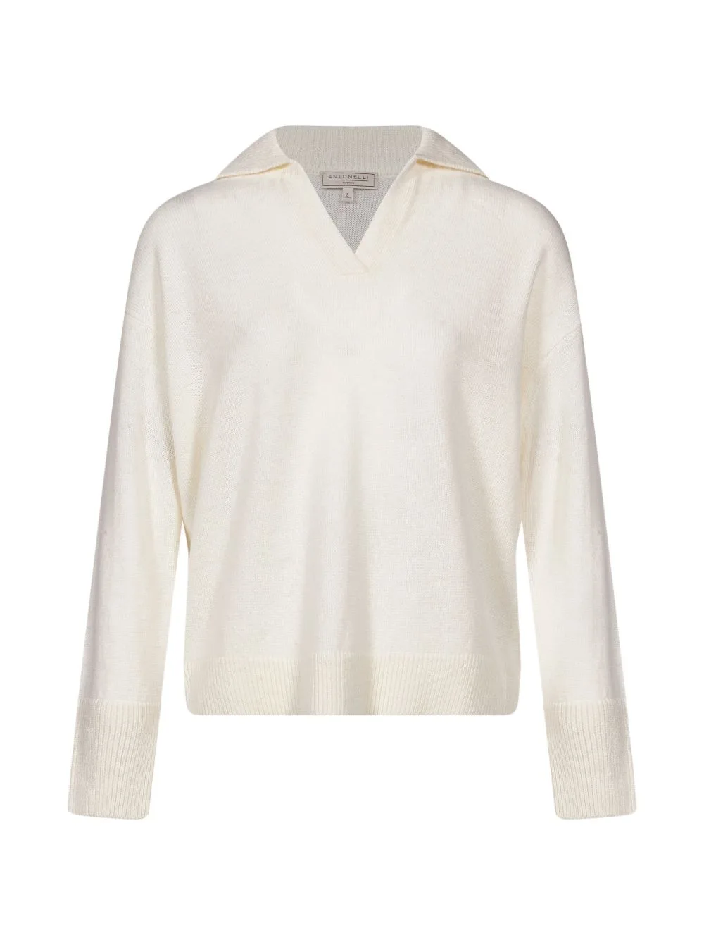 Sele Polo-Collar Dropped-Shoulder Sweater by Antonelli