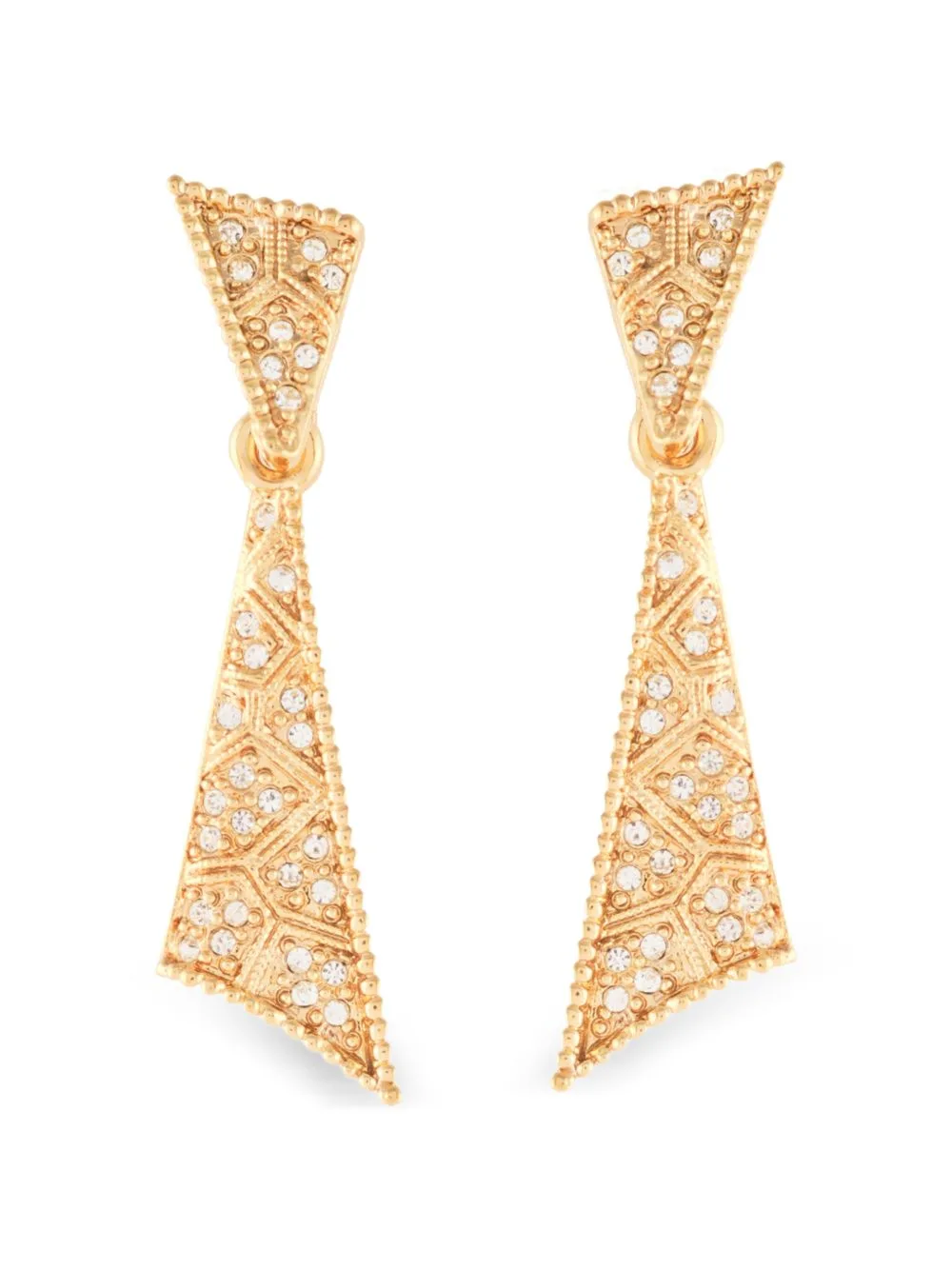1980s D'Orlan Geometric Clip-On Earrings