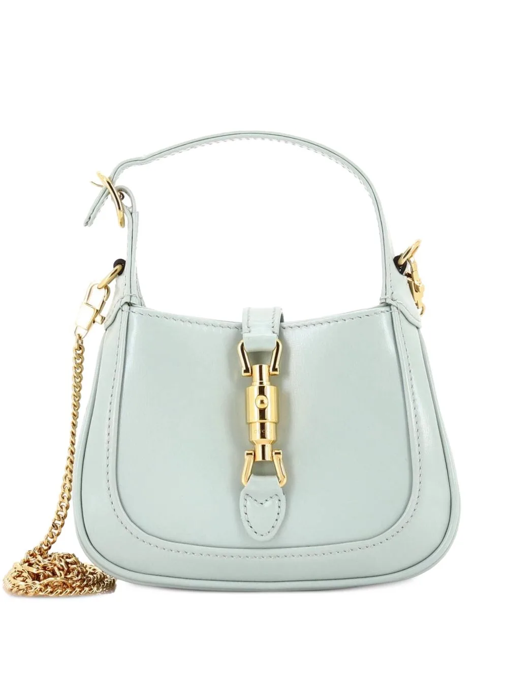 Jackie 1961 Chain Leather Super Mini Hobo Bag
