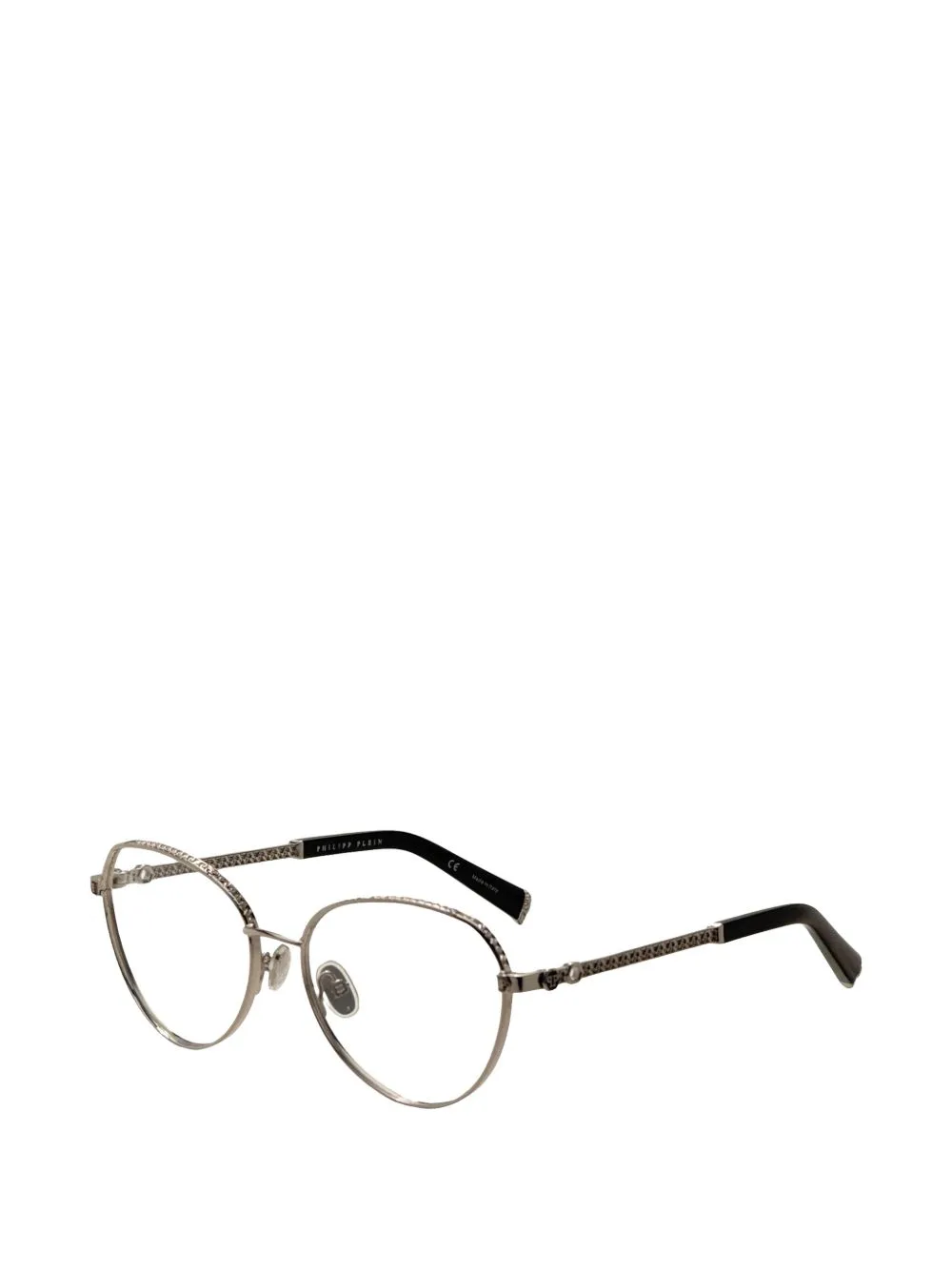 Crystal-Embellished Geometric-Frame Glasses