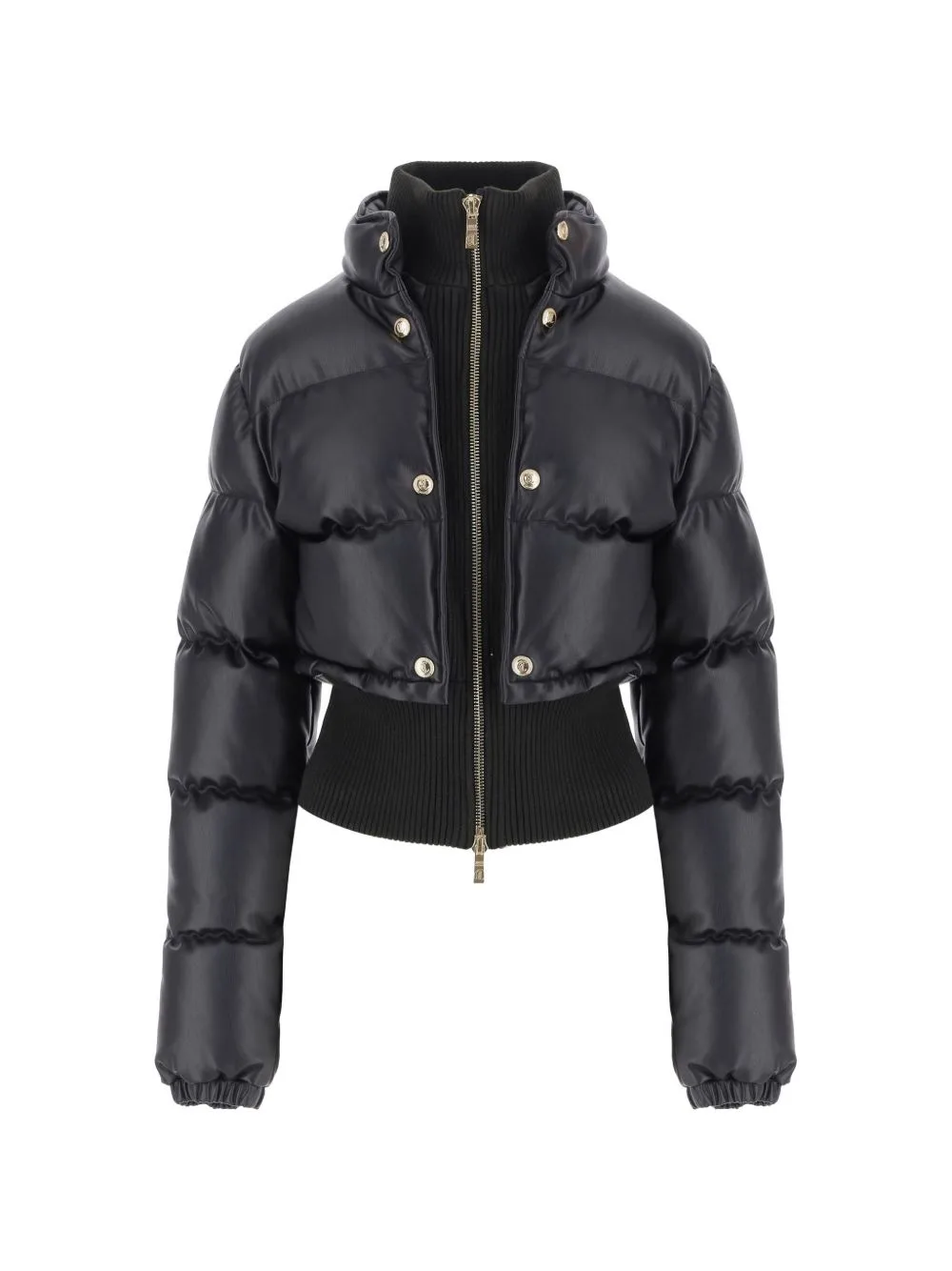 Quilted Ribbed-Knit Jacket by Just Cavalli