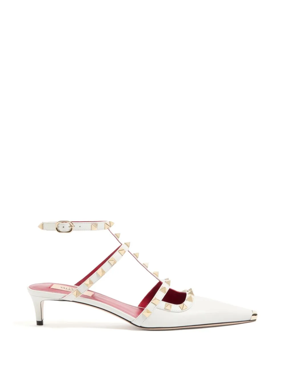 Rockstud Court Shoes in Kid Leather 40mm by Valentino Garavani