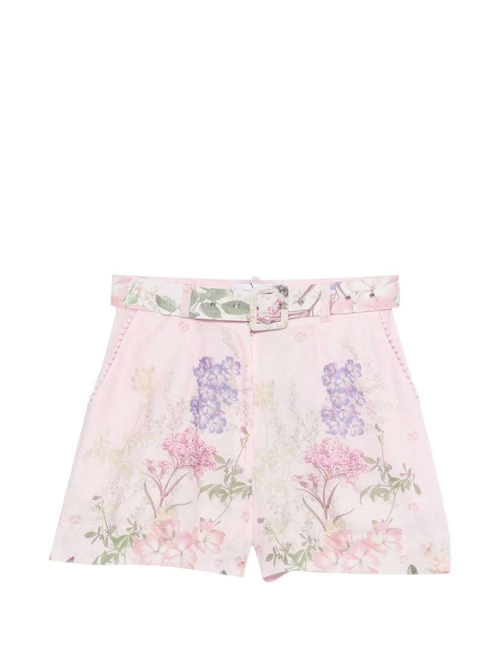 Floral-Print Belted Shorts by Charo Ruiz Ibiza