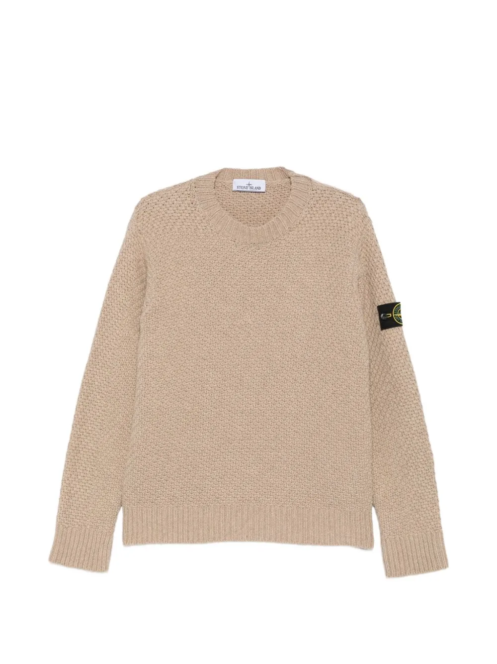 Compass Patch Waffle-Knit Sweater by Stone Island