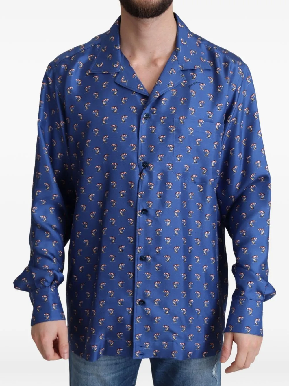 Chair-Print Shirt by Dolce & Gabbana