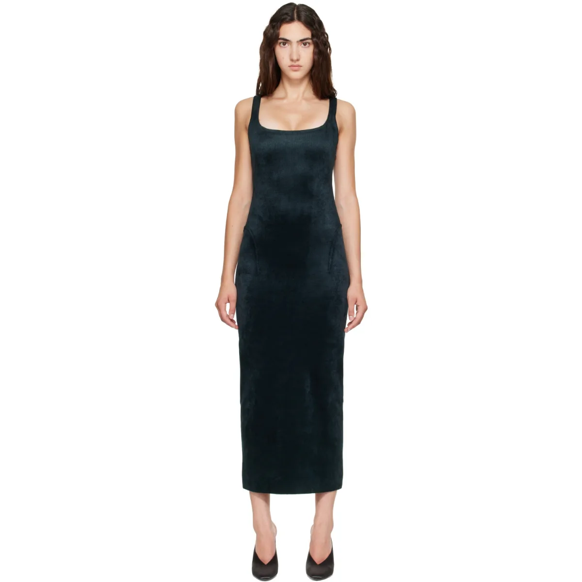 Tailored Velvet Maxi Dress by ALAÏA