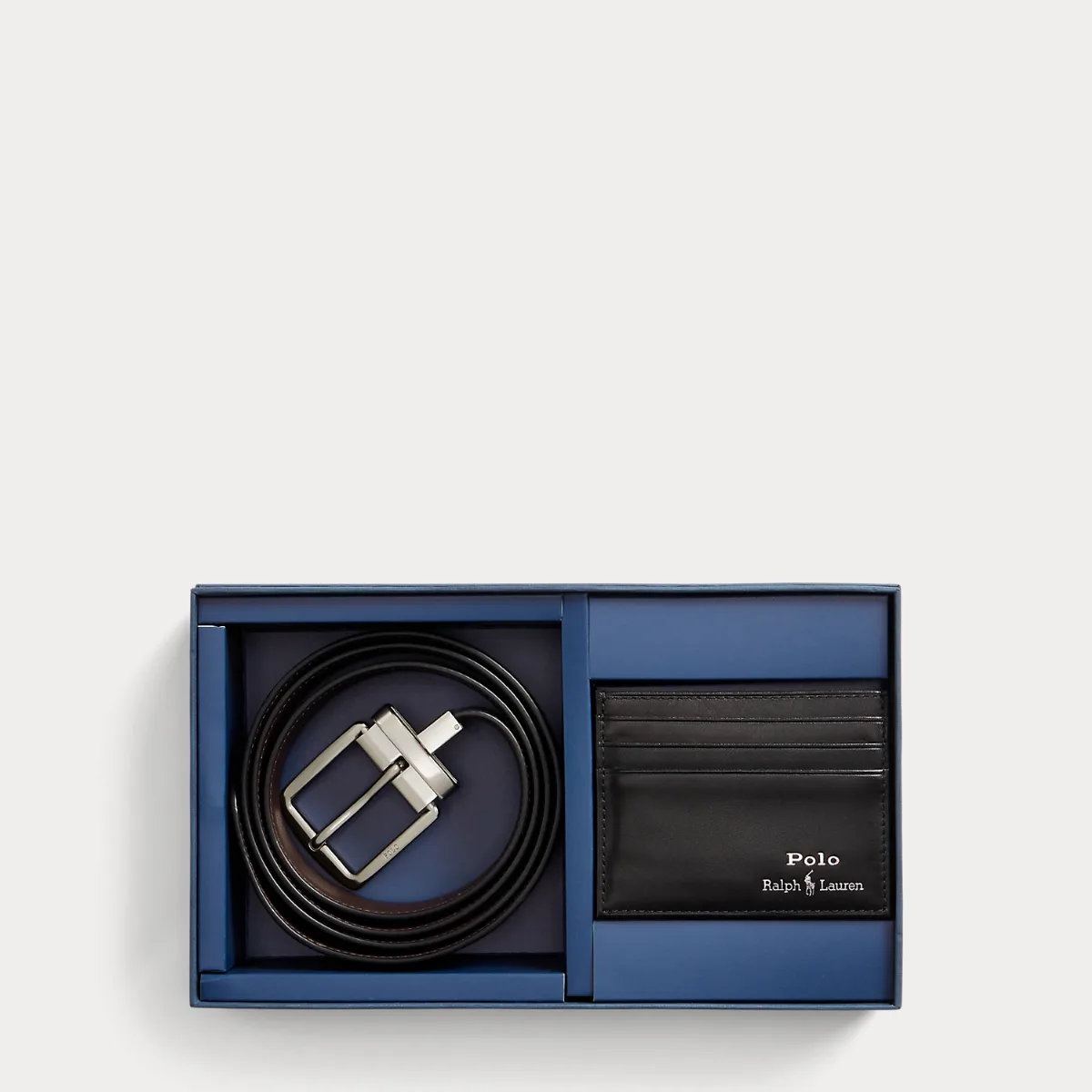 Leather Belt & Card Case Gift Set by Polo Ralph Lauren
