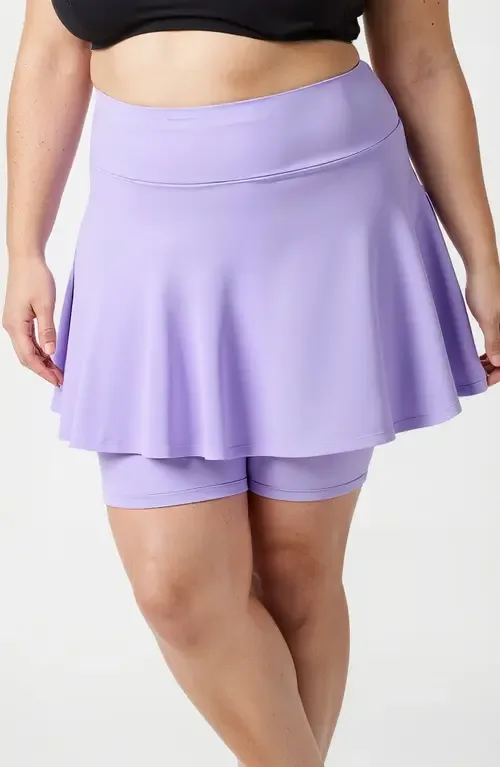 Midi Swim Skort with Bike Shorts by Calypsa