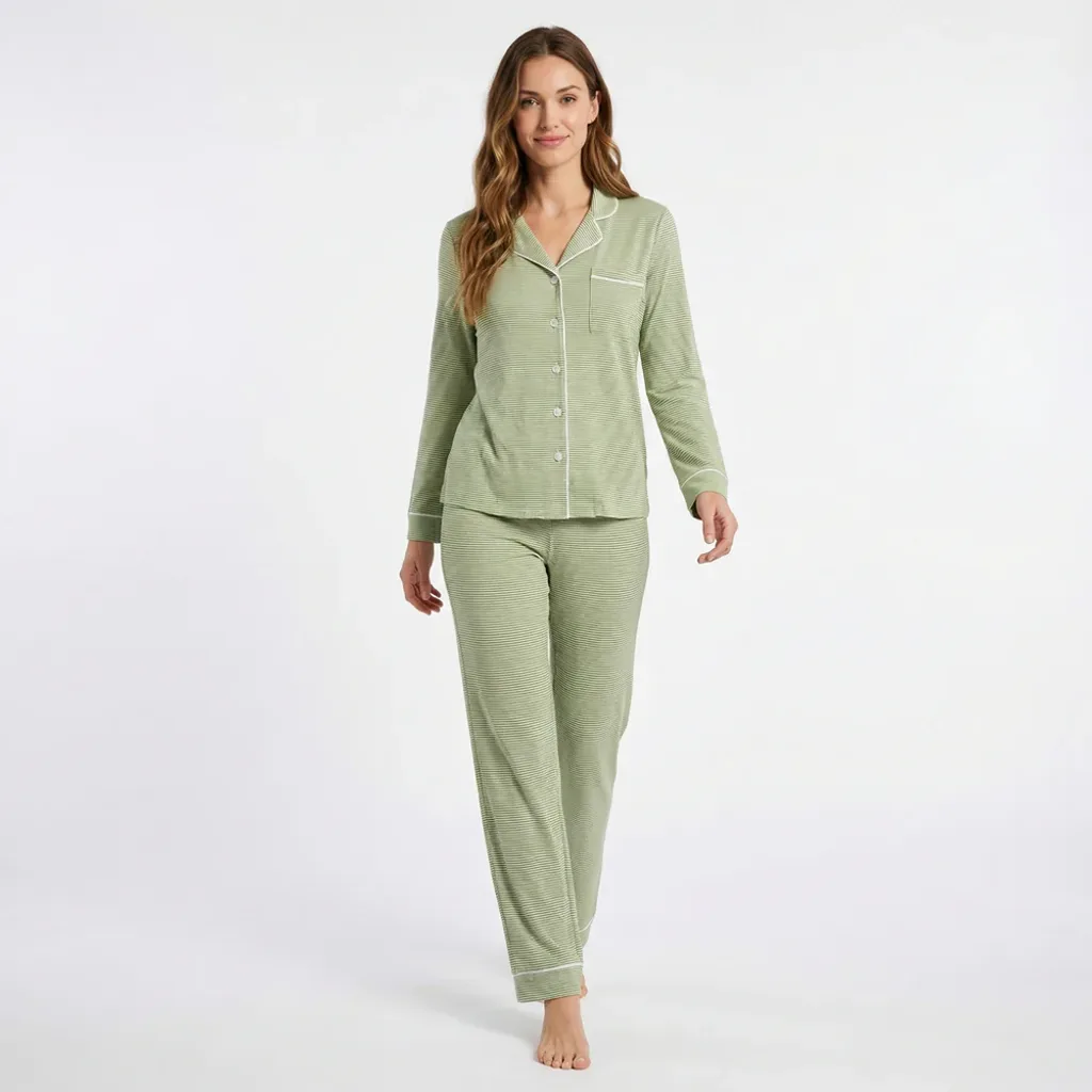 Long Sleeve and Long Pants Pajama Set by Motette