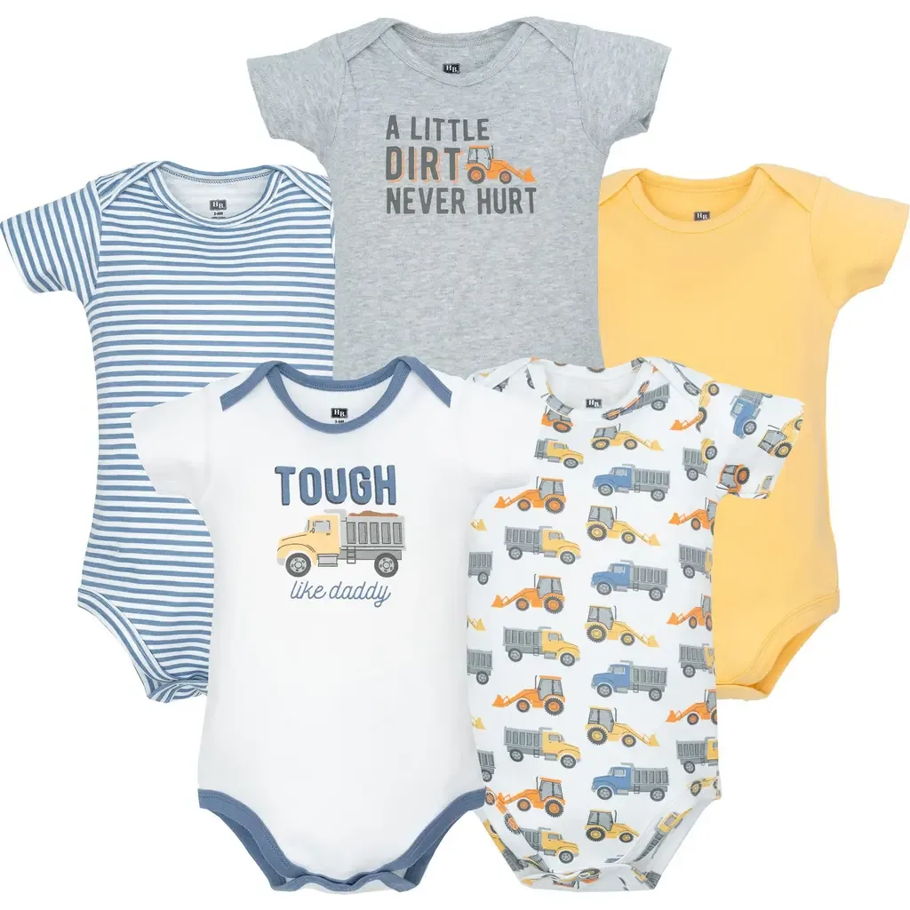 5Pk Comfortable Cotton Bodysuits by Hudson Baby