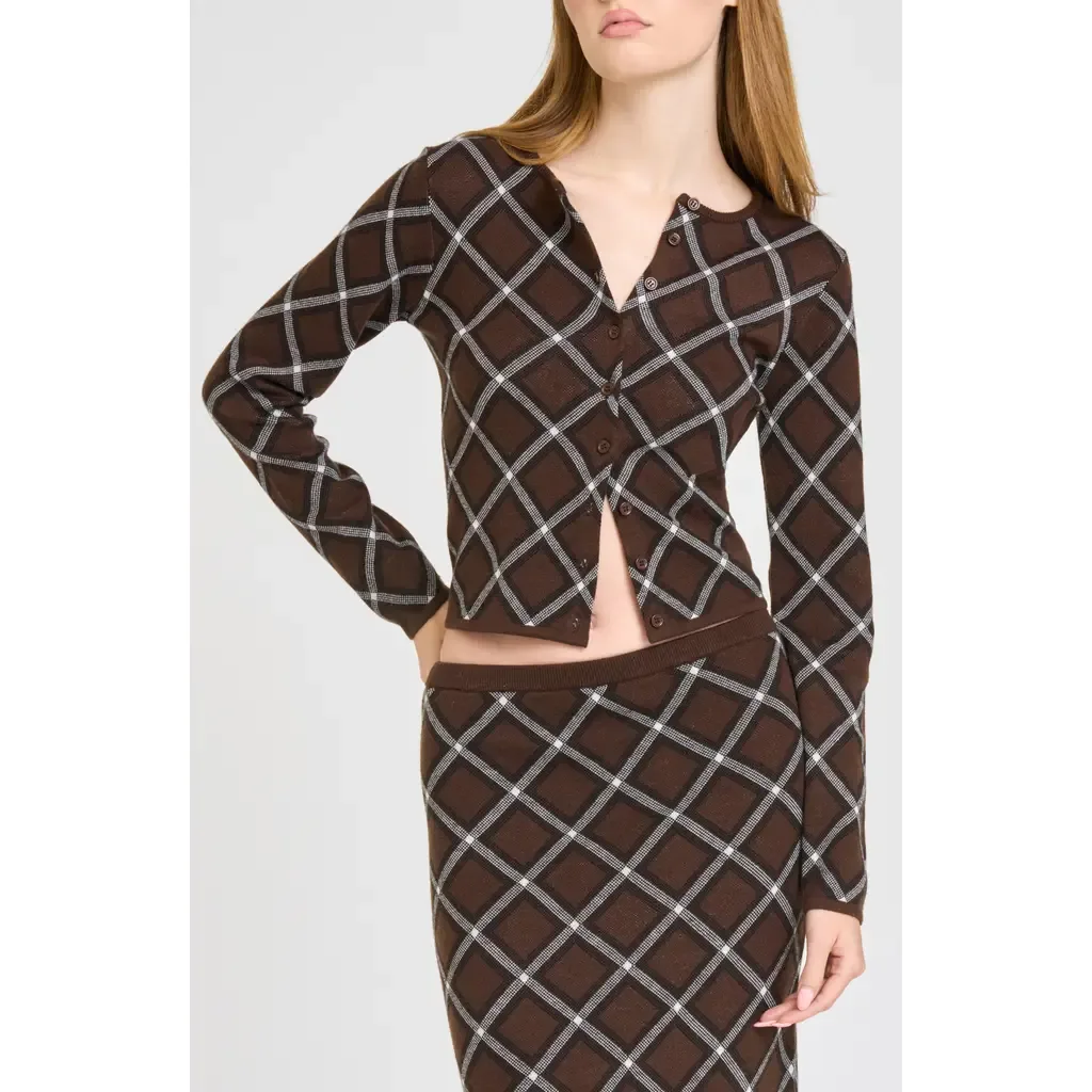 Willa Checked Cardigan by WAYF