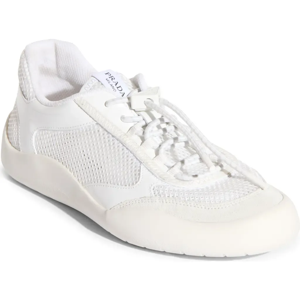 Speedrock Mixed Media Sneaker by Prada
