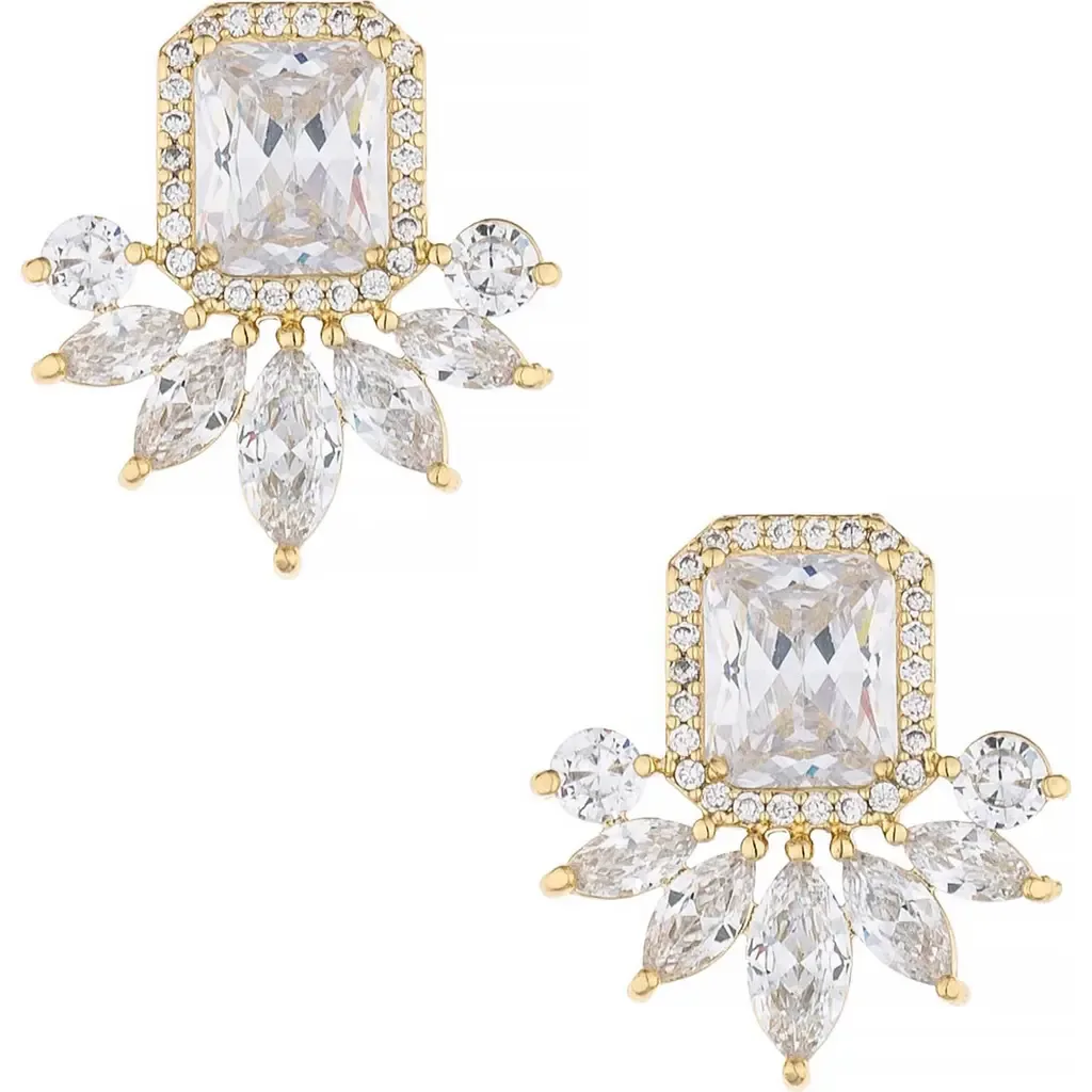 Crystal Stud Earrings by Ettika