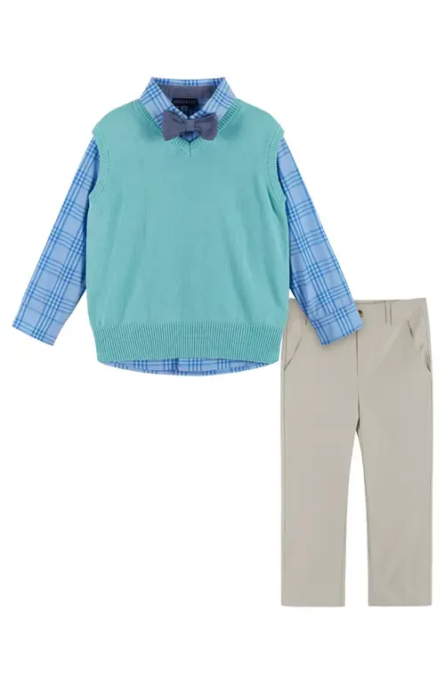 Bow Tie, Sweater Vest, Button-Up Shirt & Pants Set by Andy & Evan