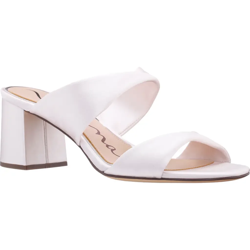 Bassie Block Heel Slide Sandal by Nina