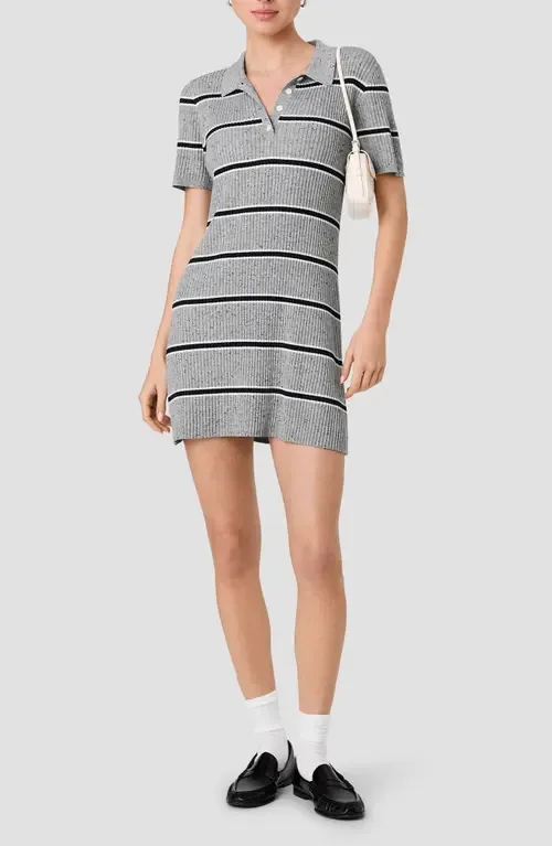Mason Varsity Stripe Knit Minidress by French Connection