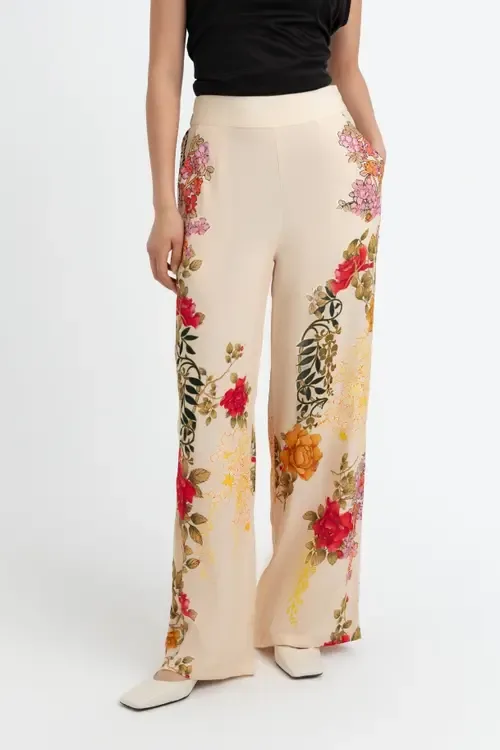 Nancy Cream Trousers by RAISHMA