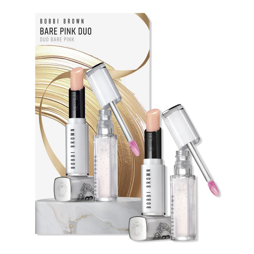 Tinted Lip Oil + Lip Balm in Bare Pink Duo Gift Set by BOBBI BROWN