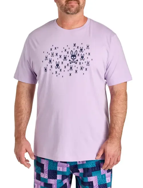 Nev Allover Graphic Tee by Psycho Bunny