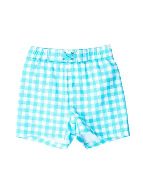 UPF50+ Gingham Swim Trunks by RuggedButts
