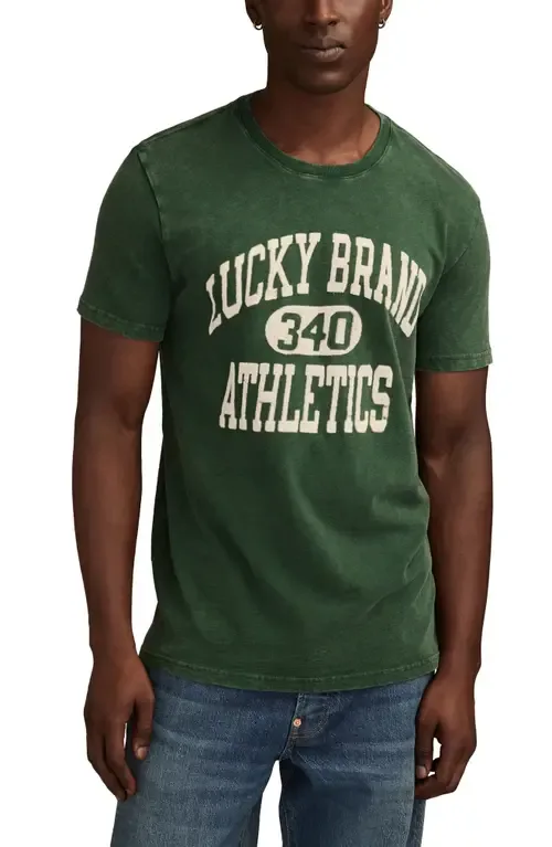 Athletics Flocked Logo Graphic T-Shirt