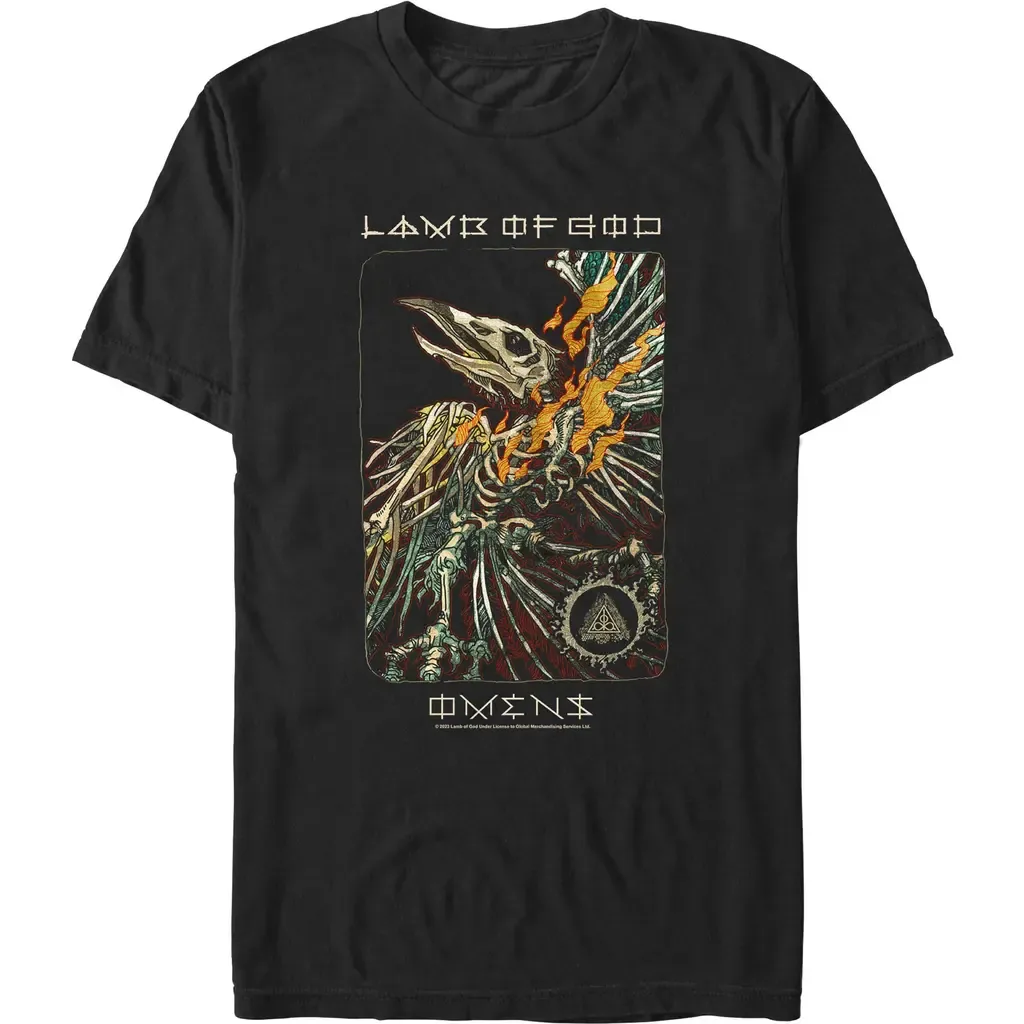 Omens Poster Short Sleeve Graphic T-Shirt by Lamb of God