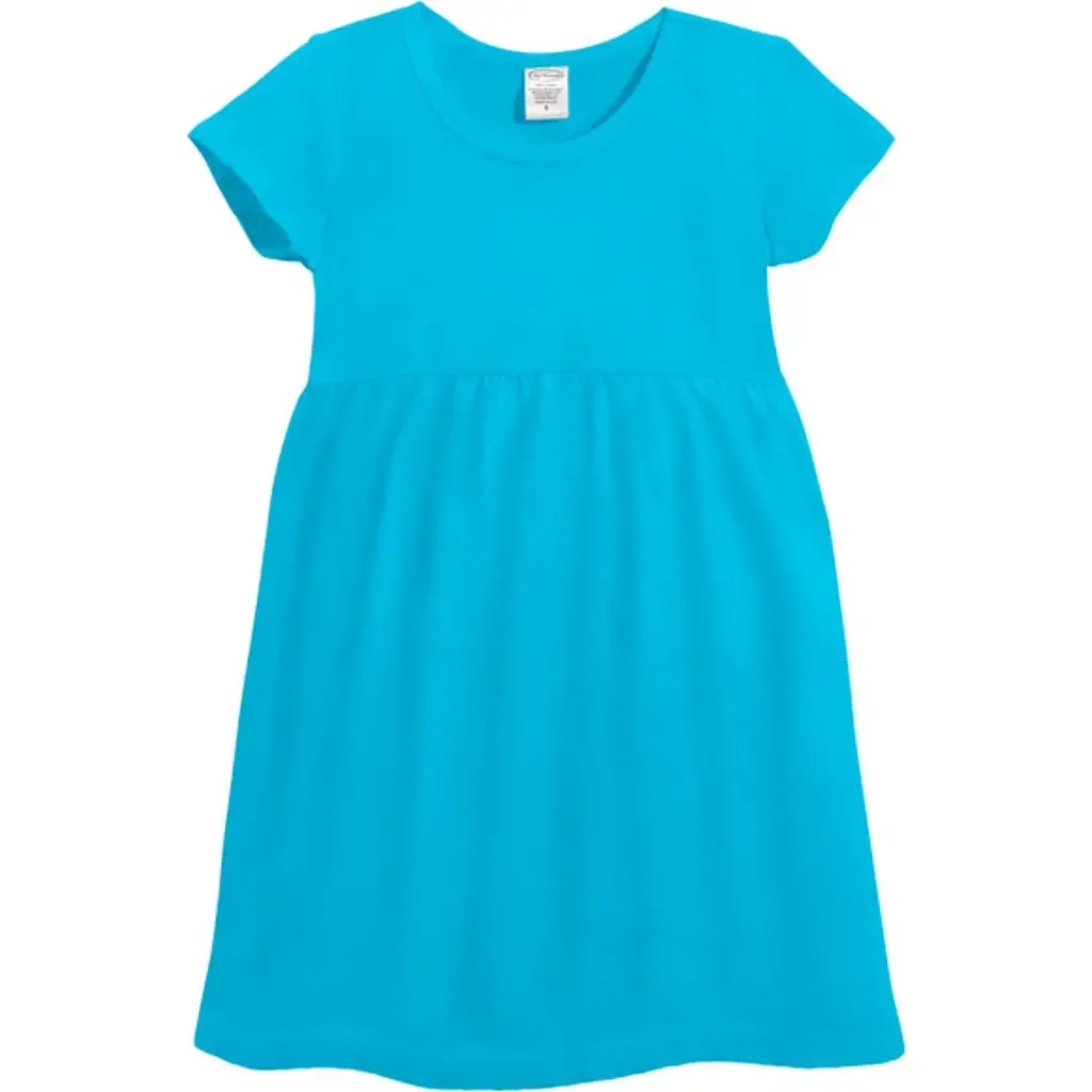 Soft Organic 100% Cotton Empire Short Sleeve Sundress by CITY THREADS