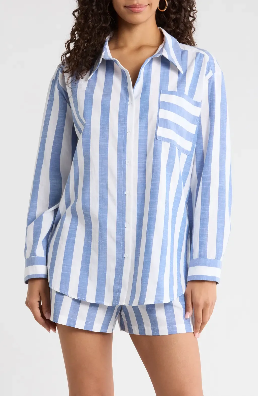 Fays Stripe Dalton Button-Up Shirt