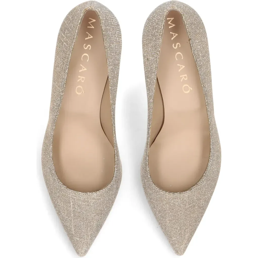 Glitzy Mid Heel Pump by MASCARO