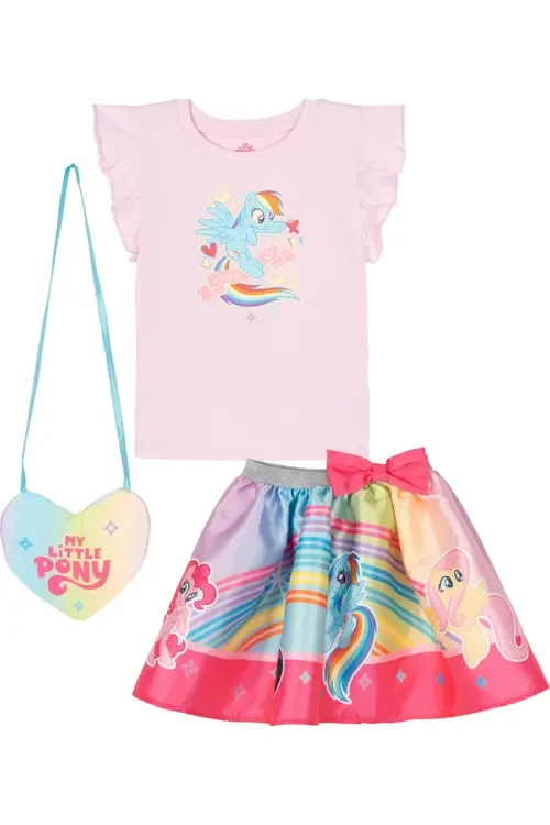 Satin Skirt and Top Set with Bag by MY LITTLE PONY