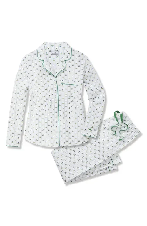 Cotton Twill Long Pajamas by Petite Plume