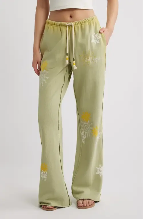 Appliqué Bootcut Cotton Joggers by JADED LONDON