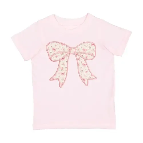 Ditsy Floral Bow Patch Short Sleeve T-Shirt by Sweet Wink