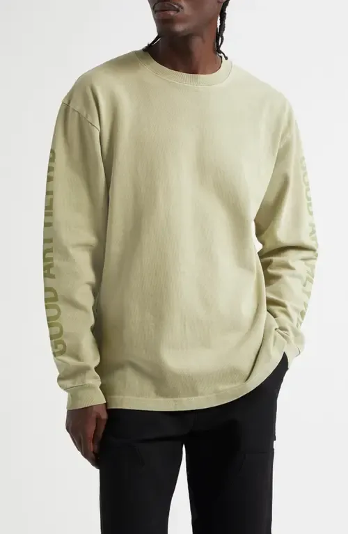 Heavyweight Long Sleeve Crewneck Graphic T-Shirt by Good Art Hlywd