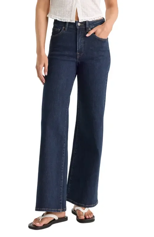 Good Waist Palazzo Ankle Jeans by Good American